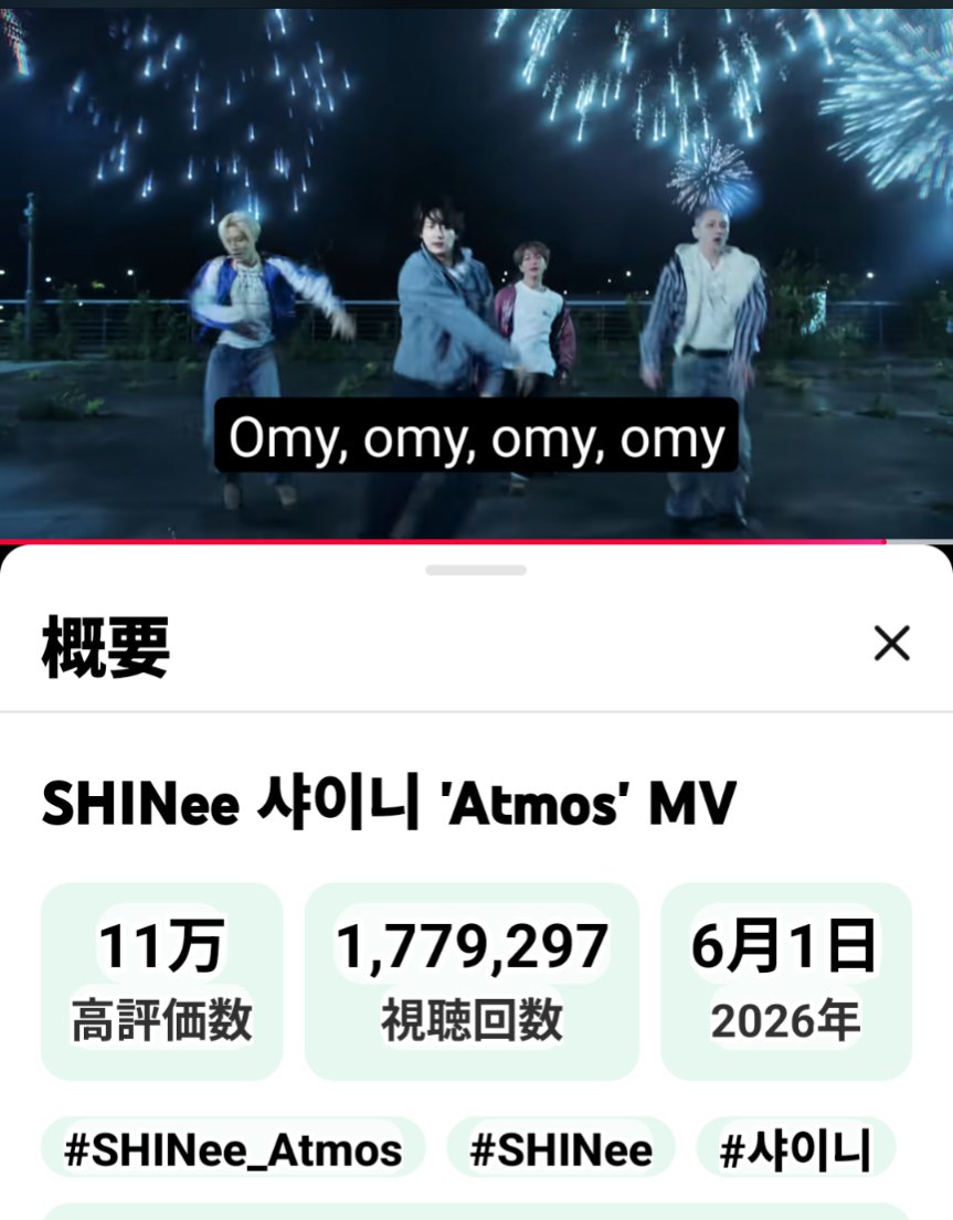x6_zrt's tweet photo. 皆さま💙
ヤバいっす💦
せっかくのMVの…
ありえない数字😢
見ましょうね
SHINeeからのプレゼント
ですから
#SHINee
#Atmos
💎💎💎💎💎 https://t.co/cz6uMTEuam