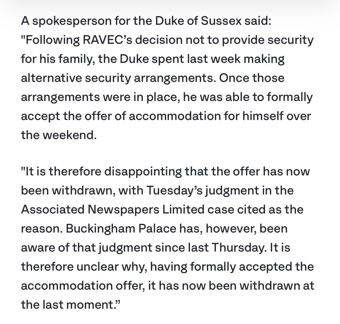 Rimmesfk's tweet photo. NEW: Prince Harry’s spokes person statement in regards the withdrawal of accommodation offer. This is not a family . Can the RF make it anymore clear how deep their relationship with the press is🤦🏾‍♀️🤦🏾‍♀️ God I loathe them!!!!!!
👇👇👇👇👇👇👇👇👇👇👇👇👇 https://t.co/ENt67uxE9c