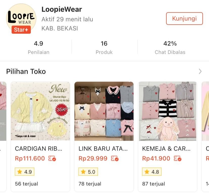 konsteelasi's tweet photo. NEMU LAGI TOKO PENYELAMAT KAUM KARJIMUT 😭 

Ada yang pernah beli baju di toko ini gak guys? https://t.co/PddtbUVeZ7
