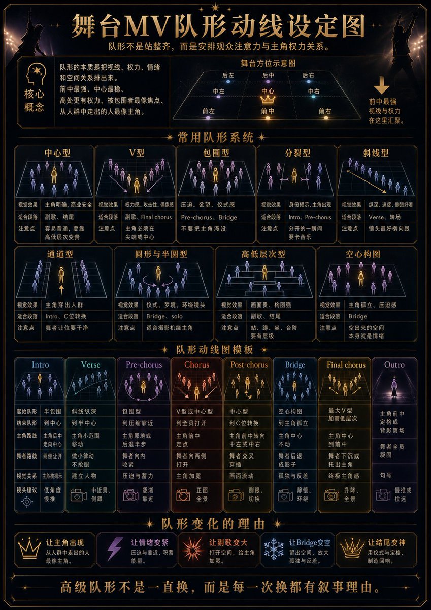 Beimo_ai's tweet photo. 给到音乐，一张符就能让 AI 自动帮你卡上点
——舞台队形 MV 动型符

���台移动运镜+角色走位+让动作卡上音乐节点
还要啥分镜图和剪辑，全让 AI 自己发挥吧... https://t.co/QUrq8wDOEi