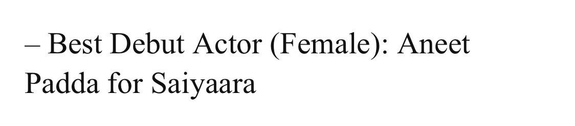 AneetPaddaFC's tweet photo. Aneet Padda won Best Debut actor (female) in Mumbai Achiever’s Awards 2026. https://t.co/25yt4gsePA