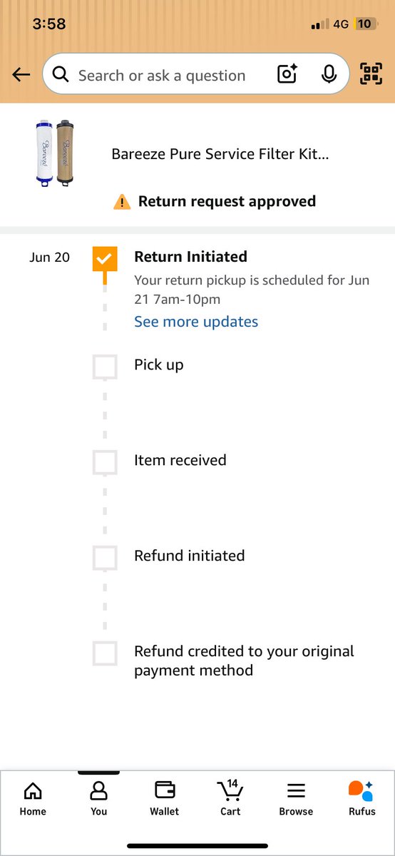 Vitus_Rodrigo's tweet photo. @amazonIN I have initiated the return a long back its been a month now but the return pickup is not completed yet. Is this some kind of a scam ? #scamalert @amazonIN https://t.co/kplF0Nrs5o