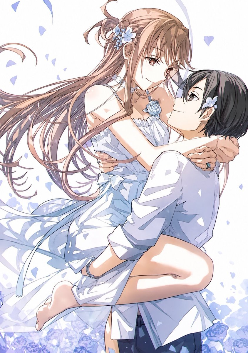 archeroforario2's tweet photo. Preciosa portada de la novela ligera de SAO: Sugary Days que es la novela de la luna de miel de Kirito y Asuna tras la propuesta de matrimonio en Aincrad  

QUE PRECIOSIDAD  KIRIASUNA OS AMO!!!! https://t.co/TfeHPRpTMr
