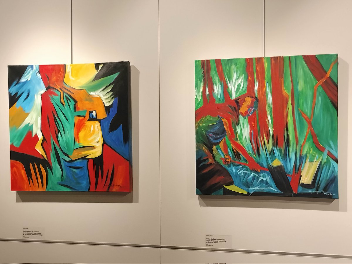 CLechervy's tweet photo. 👏à la photo-journaliste Mayco Naing, le plasticien Thoe Htein &amp; l'artiste multimédia Nge Lay pour leur exposition parisienne, fruit de leur travail en exil après le coup d'État militaire en #Birmanie #WhatsHappeningInMyanmar #AvecToiMyanmar https://t.co/GFFcB9h8BU