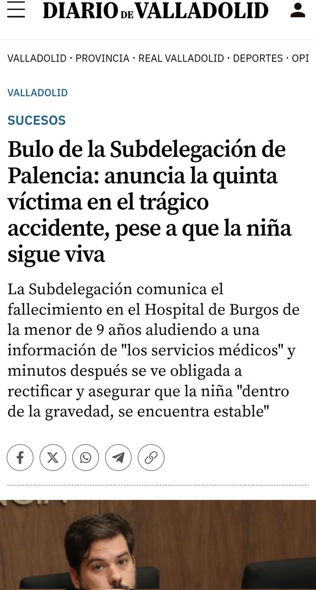 AireNecesitas's tweet photo. @nortecastilla Tras terrible BULO de la subdelegación del gobierno de @sanchezcastejon

NO se ha enterado del estado lamentable de las carreteras

NO se ha enterado de las obras iniciadas en plena operación salida

NO se ha enterado siquiera de las víctimas de la incompetencia del gobierno... https://t.co/Ek2B4j0wH0