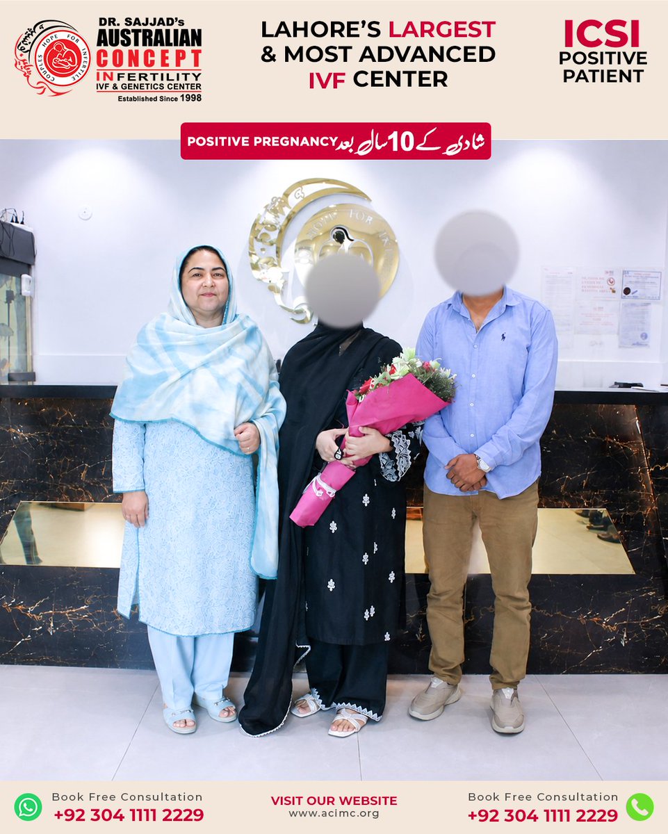 ACIMC1's tweet photo. ๐๐๐๐ Positive Patient After ๐๐ Years of Primary Subfertility at Australian Concept Infertility Medical Center Lahore. #australianconcept #SuccessStory #ICSIPositivePatient #ivf #icsi #fertility #infertility #subfertility #aulaniaad #pcos #iui #pgd #pgs #genderselection https://t.co/nVng5vqUh3