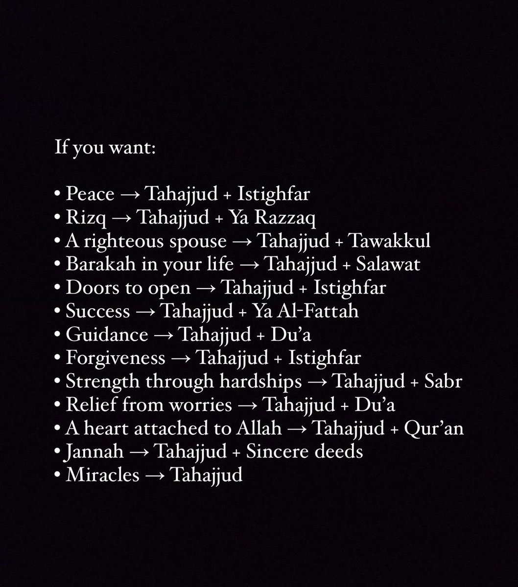piousdeenn's tweet photo. A simple path to what you’re praying for. https://t.co/GT8HDtyMlh