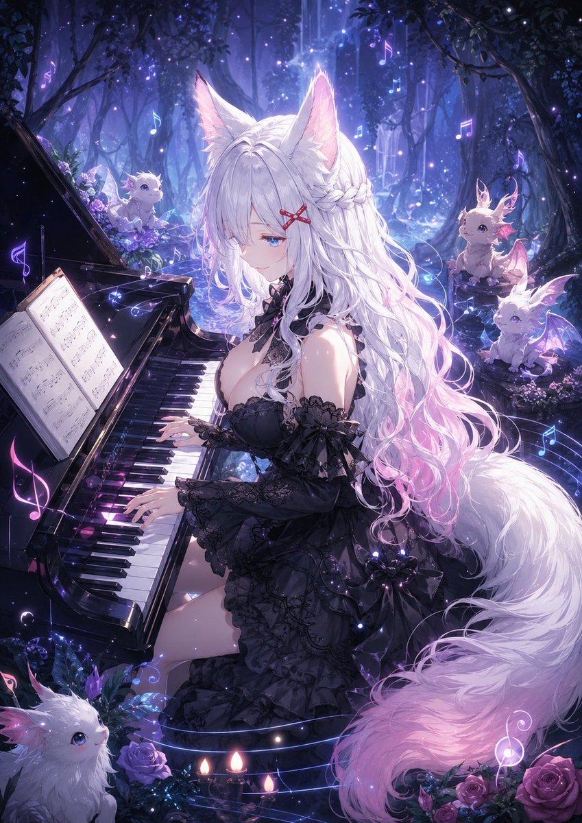 Mira_Secret_7's tweet photo. 【ピアノの日】

森の中でピアノを奏でると、小さな幻獣達が音に誘われやってくる。

#AIイラスト #AIart  #Mira https://t.co/6r7NJzOoNe