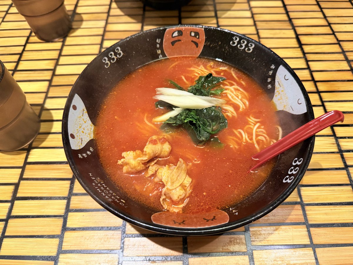 _hime_bbb's tweet photo. 💚福岡遠征💚

半年前からずっと食べてみたかったトマトラーメンとチーズリゾット🍜🍅
つぶれない店のバイトする企画が大好きでよく観てるんだけどそこで紹介されたお店💖 https://t.co/BOb8TPPGw6