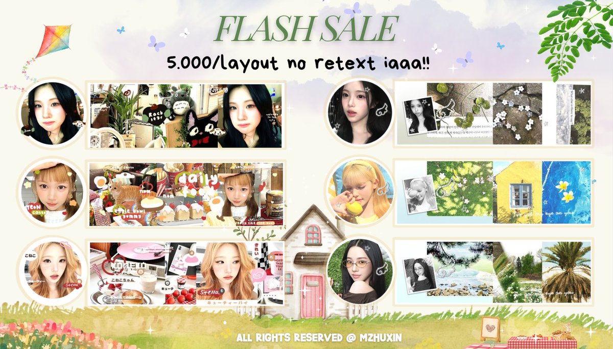 mzhuxin's tweet photo. help repost iaa! n_n

hai dalam rangka 7.7 aku mau flash sale semua layour akuuu menjadi 5k!! tapi no retext ia mentemen!! bisa buat dibagiin2 yaa! nayok jajank biar ak cpat beli aerox

#zonauang layout flash sale https://t.co/6iE2Dcs3Cf