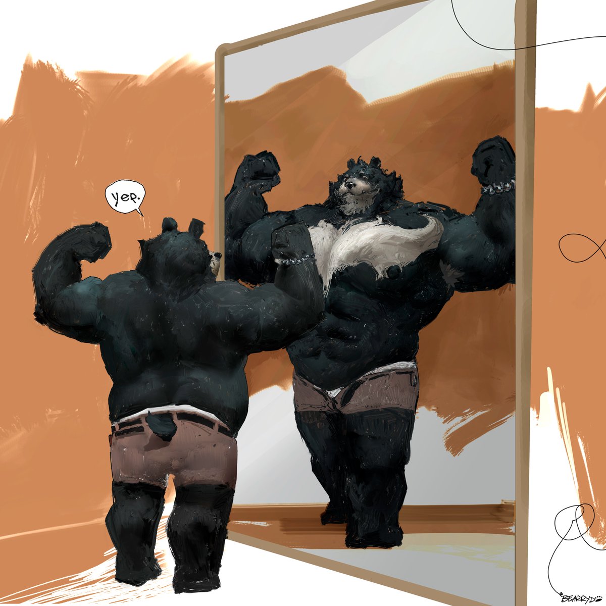 bearrydo's tweet photo. Day 2 at the gym.
#furryart https://t.co/MX8XYmQBUZ