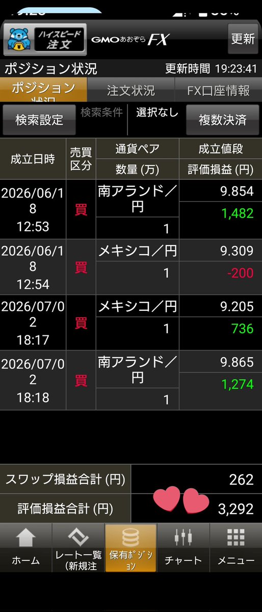 santa_m10's tweet photo. テッククマ🐻さんも、

チキン利確欲を、
抑えて
利確先延ばし、

ちょい増えたぁぁあ(⁠.⁠ ⁠❛⁠ ⁠ᴗ⁠ ⁠❛⁠.⁠) https://t.co/3JSCnYvIy5