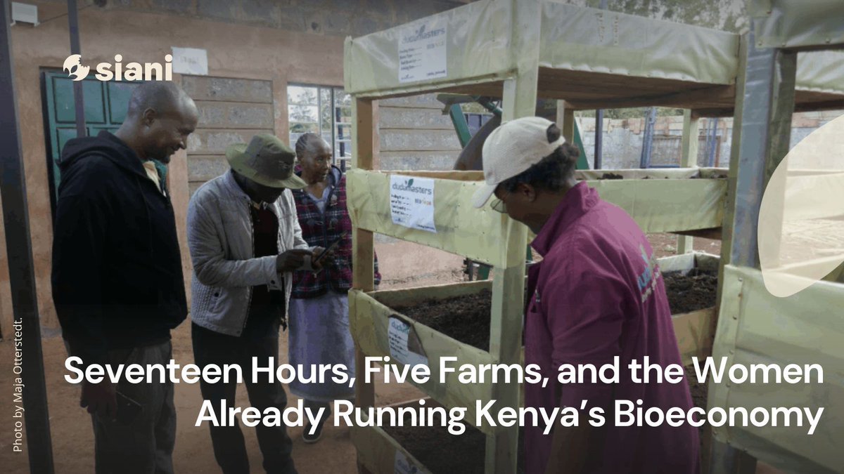 SIANIAgri's tweet photo. BLOG POST ⎮

Maja Otterstedt, affiliated researcher at SEI Africa, shares what her master's thesis fieldwork revealed about the #women already powering #Kenya's #bioeconomy and why the national strategy currently being developed risks leaving them out.  

https://t.co/d8TnvnYpe7 https://t.co/zWANGtIBi4