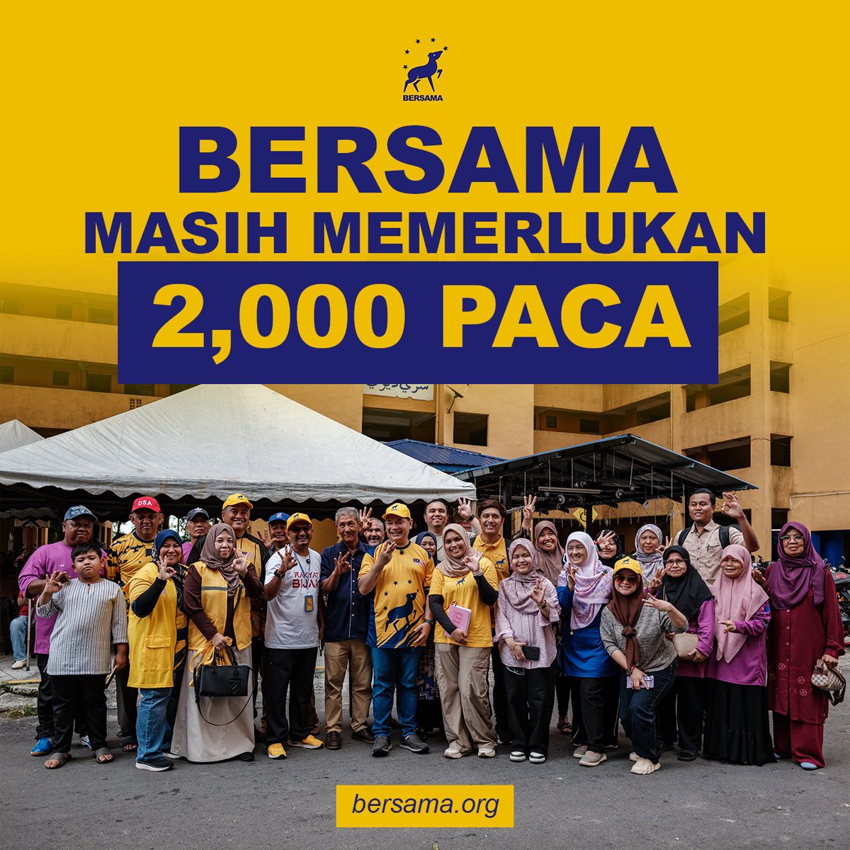 rafiziramli's tweet photo. 𝗞𝗜𝗧𝗔 𝗠𝗔𝗦𝗜𝗛 𝗠𝗘𝗠𝗘𝗥𝗟𝗨𝗞𝗔𝗡 𝟮,𝟬𝟬𝟬 𝗣𝗔𝗖𝗔

Kempen BERSAMA di PRN Johor berjalan baik, walaupun dalam serba kekurangan. 

Bila kita tiada sumber yang melimpah ruah, kita belajar menggunakan apa yang ada di sekeliling kita. 

Kita bergantung kepada sukarelawan, kita bergantung kepada calon-calon kita yang bersusah payah cuba bertemu pengundi seberapa ramai yang mungkin tanpa perlu diangkat sebagai orang istimewa dalam majlis-majlis besar.

Tapi kita masih memerlukan tenaga yang minima supaya kempen tidak tergendala, terutamanya pada hari mengundi. 

Kita memerlukan ejen-ejen kira undi atau PACA.

Terima kasih yang telah mendaftar sebagai PACA setakat ini. Proses untuk mengesahkan jadual bertugas dan tempat bertugas sedang berjalan. Insya Allah anda akan mendapat pengesahan selewat-lewatnya pagi Selasa, 7 Julai 2026.

Tapi kita masih memerlukan lebih kurang 2,000 PACA lagi.

Berikut ialah tindakan kita untuk cuba menyediakan 2,000 PACA ini dalam masa 48 jam ini.

Pertama - pasukan HQ akan menghubungi 2,570 ahli BERSAMA di Johor untuk mengenal pasti mereka yang berkelapangan untuk menjadi PACA.

Kedua - pasukan HQ juga akan menghubungi ahli-ahli BERSAMA di Melaka, Negeri Sembilan, Selangor dan Kuala Lumpur untuk mengesahkan mereka yang berkelapangan menjadi PACA.

Ketiga - bagi ahli-ahli dari negeri-negeri lain, anda akan menerima emel peringatan untuk mengesahkan mereka yang berkelapangan menjadi PACA. Sila ikut panduan dalam emel untuk mendaftar menjadi PACA.

Keempat - bagi semua yang berkelapangan untuk membantu menjadi PACA, sama ada ahli BERSAMA atau pun tidak, anda boleh mendaftar melalui dua cara:

Sama ada mendaftar melalui sistem Kancil di https://t.co/fCMc3GZOrD dan ikuti panduan di situ, atau

Dengan menghantar mesej ke Whatsapp bernombor 011 3977 6635 atau hubungi Haziq di nombor itu.

Kita ada masa yang sangat terhad untuk mencukupkan PACA di tempat-tempat mengundi supaya kita berlaku adil kepada penat lelah calon-calon dan sukarelawan yang telah bertungkus lumus sejak 10 hari lepas.

Sampaikan maklumat ini kepada yang lain-lain - forward di Whatsapp, share kandungan ini di media sosial anda.
