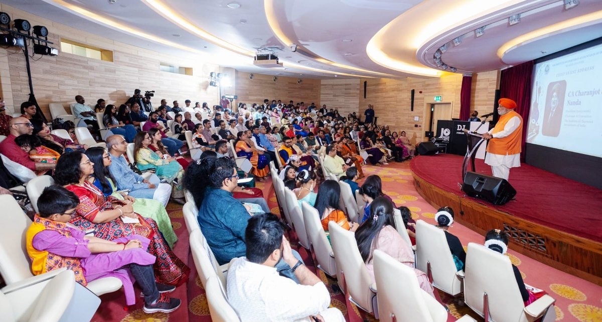 CJSNanda's tweet photo. Delighted to address the 78th Chartered Accountants' Day celebrations organised by the ICAI Kuwait Chapter. The occasion reaffirmed the profession's commitment to ethical governance, regulatory excellence &amp; financial stewardship, strengthening ICAI's global footprint.

#ICAIAt78 https://t.co/s8zgPwD1QB