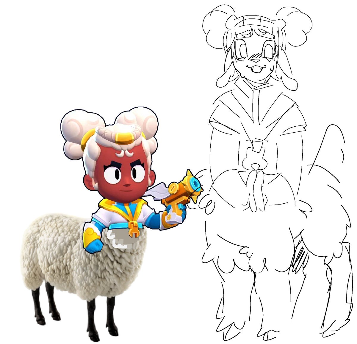 ThatOneObed's tweet photo. i need more sheeps.... !..  . 
#BrawlStars #BrawlStarsMeg https://t.co/cxuOjRIHwR