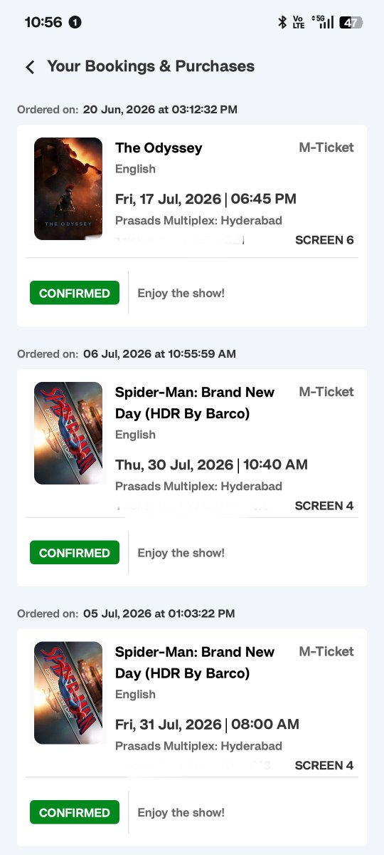 vicariouslyhigh's tweet photo. Watching #odyssey and #spidermanbrandnewday at the best flat screens in hyderabad hdr by barco and pcx @ursmohan_kumar peak cinema experience. https://t.co/LPYiUXuTrN