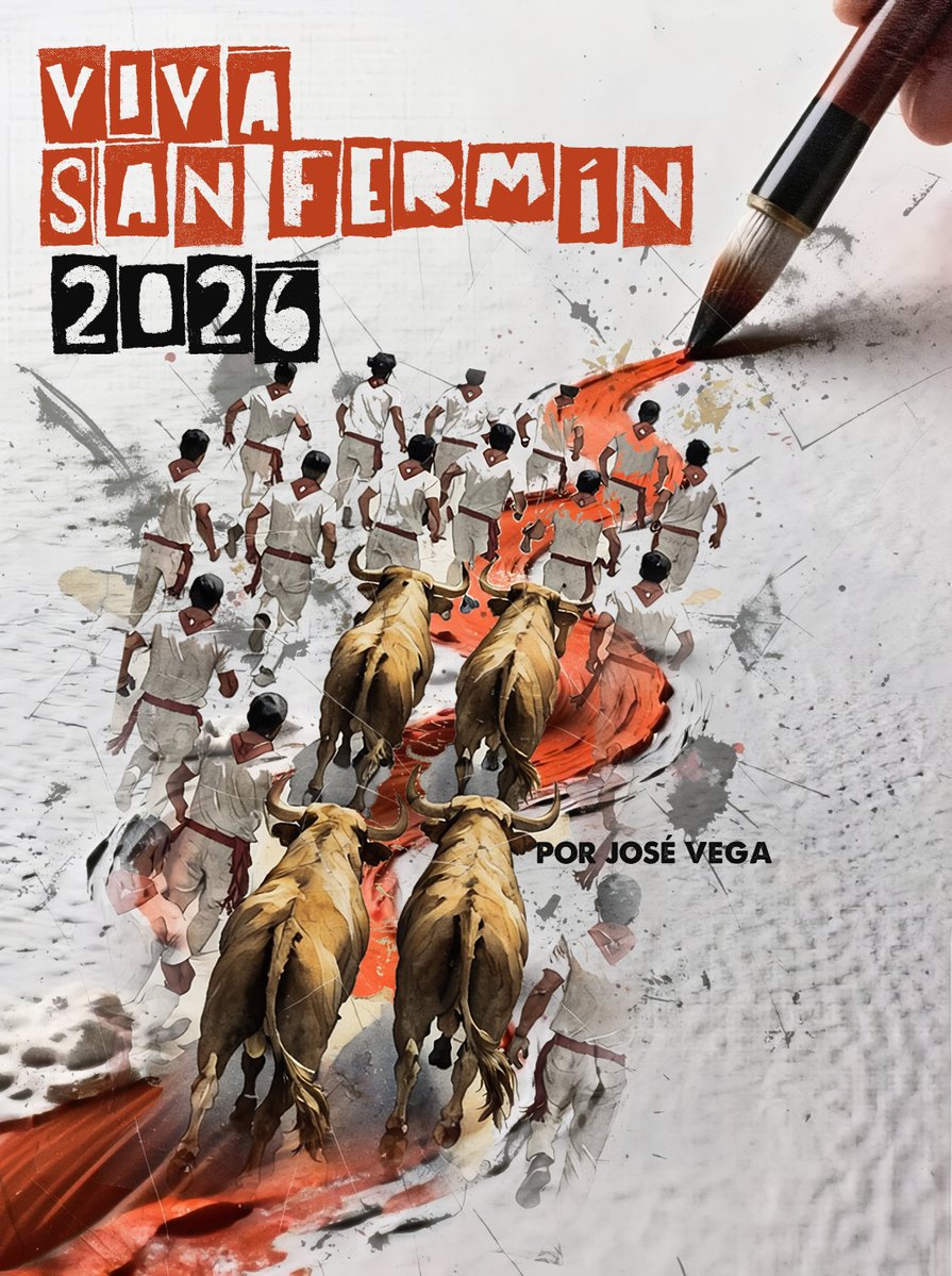 jvegavara's tweet photo. Desear a todos unos grandes San Fermines 2026. Viva San Fermín y Viva la Feria del Toro! (Aprovecho para dedicarle esta dedicatoria al gran @therealchapu por su cumpleaños) https://t.co/NIPxe5xK3z