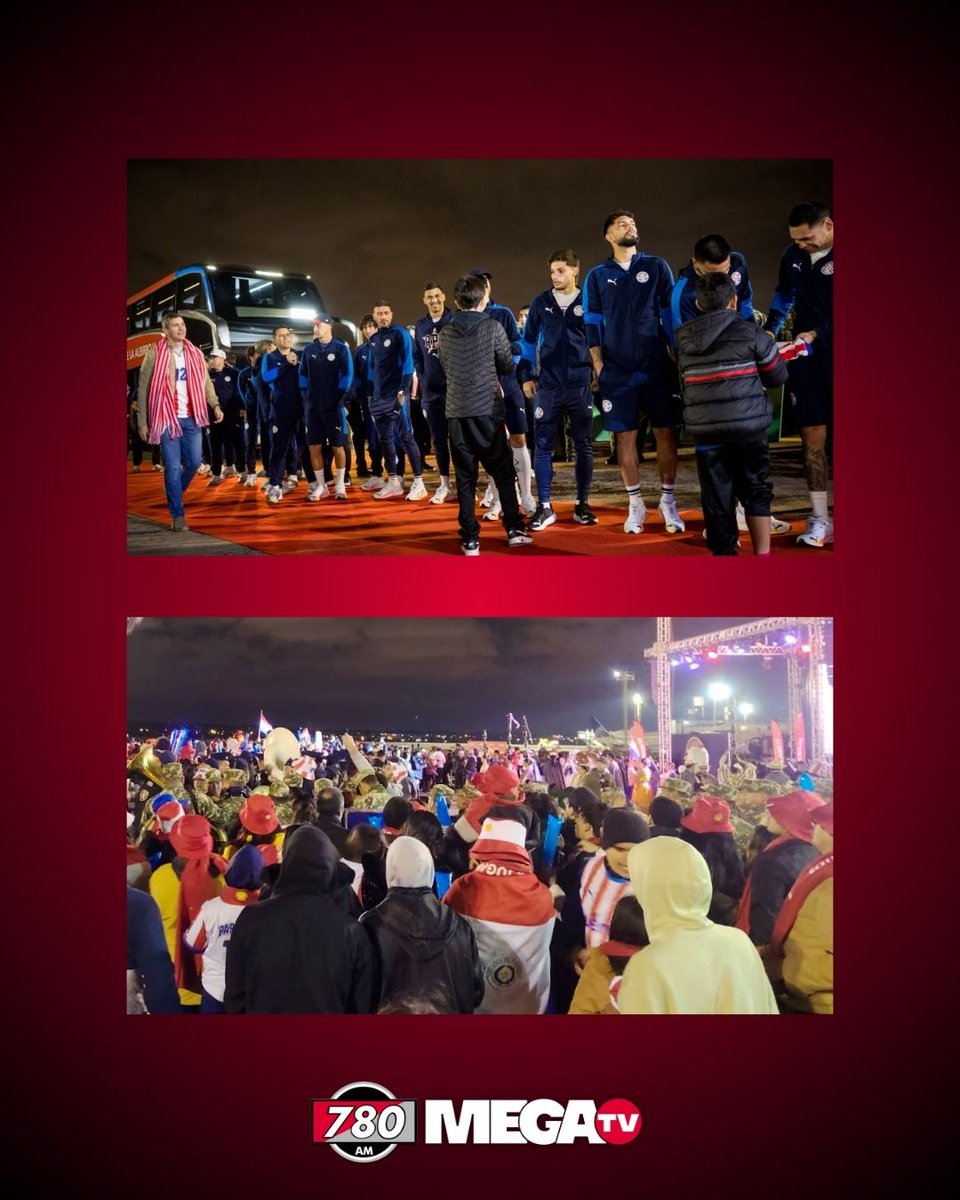 780AM's tweet photo. 🇵🇾📸 POSTALES DEL EMOTIVO RECIBIMIENTO A LA ALBIRROJA

#780AM @Megatv_py Fotos: Presidencia - MSPBS https://t.co/C1HUOT4bbM