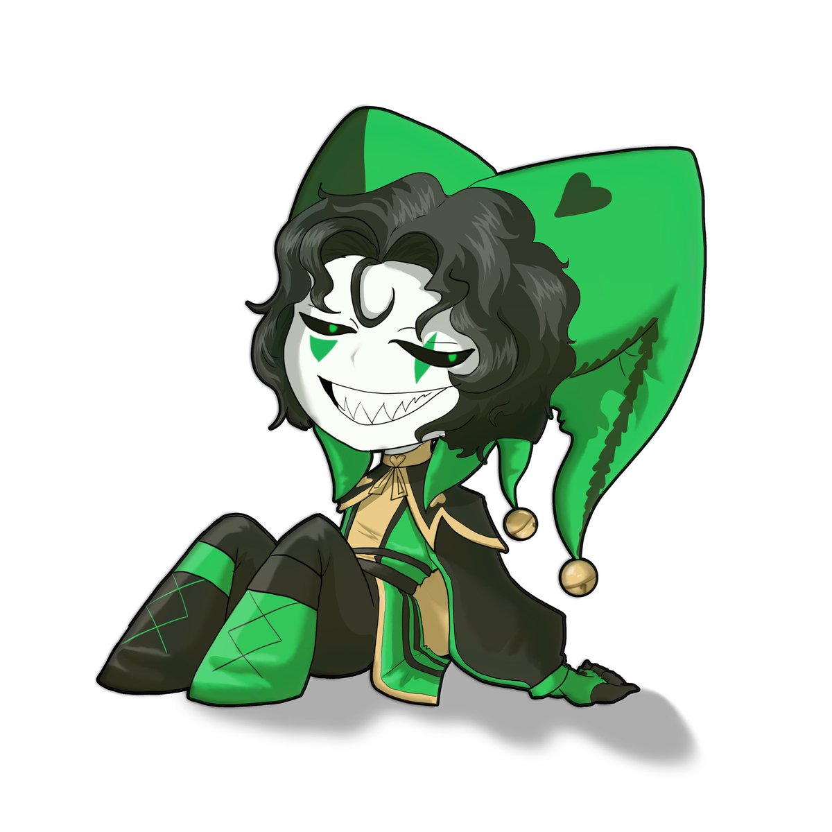 TipsyBard's tweet photo. #tfc #thefreakcircus #harlequin 
Finally got around to coloring the goober…I need to figure out something to do for backgrounds in the future https://t.co/bKgcVDz8NE