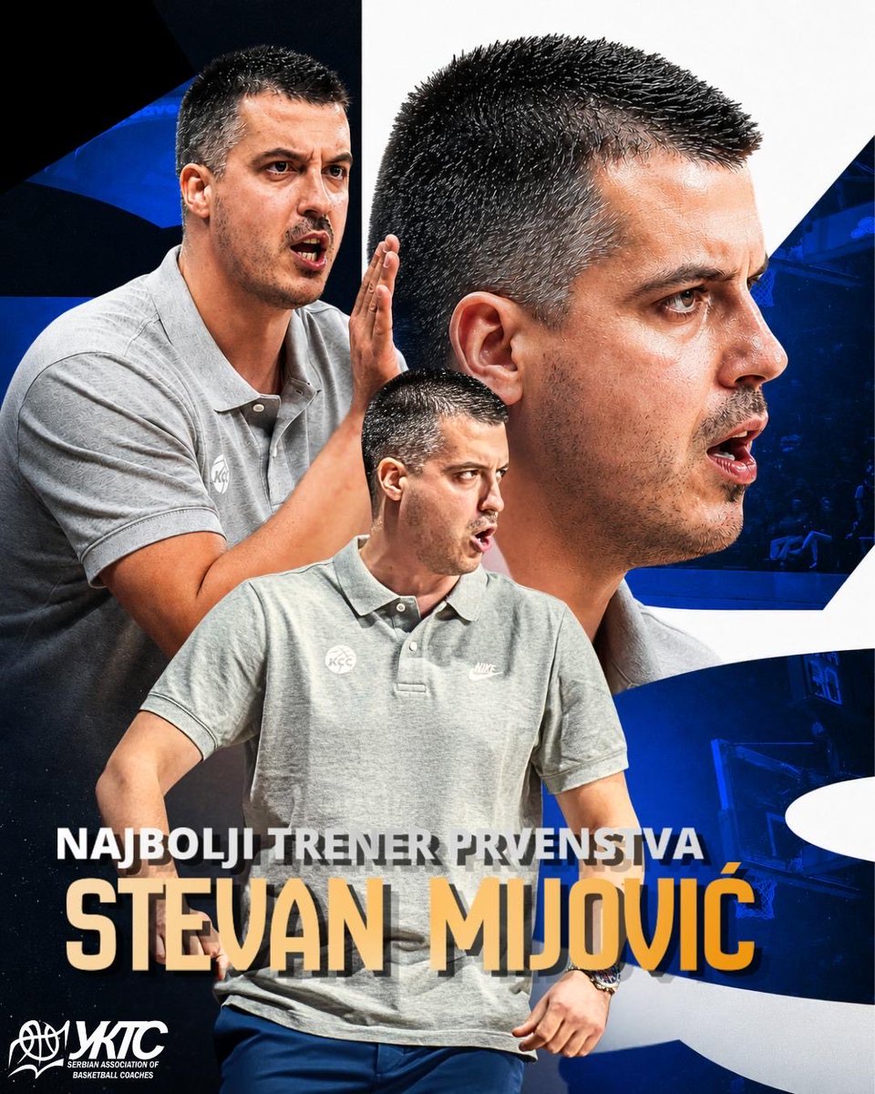 SABC_UKTS's tweet photo. Udruženje trenera Srbije sa ponosom čestita našem članu Stevanu Mijoviću na priznanju za najboljeg trenera Svetskog prvenstva u Istanbulu.

Predvodeći U17 reprezentaciju Srbije do titule vicešampiona sveta, još jednom je potvrdio vrhunski kvalitet i stručnost.

Čestitamo! 🇷🇸 https://t.co/eiUQ1iNbds