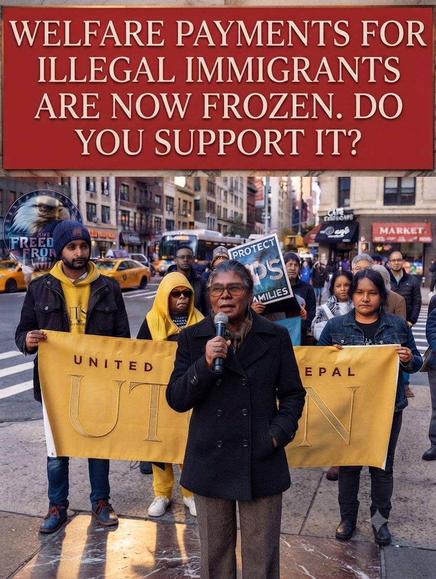 Excellentsalvic's tweet photo. ‼️ Do you support freezing welfare payments for illegal immigrants in the US? Yes or No? https://t.co/jUEMqjd1VH