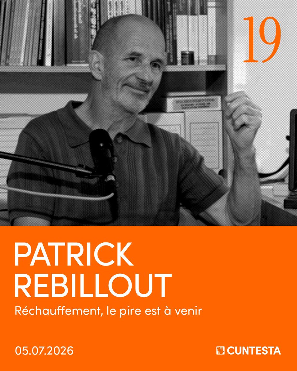 cuntesta_pod's tweet photo. « 2026 sera l'été le plus froid du futur. »
Vingt ans que Patrick Rebillout alerte. Ancien directeur de Météo-France en Corse, consulté par les élus, il connaît leurs plans d'adaptation. Il dit ce qu'ils valent.
Cuntesta, nouvel épisode. https://t.co/945FGNo6kL