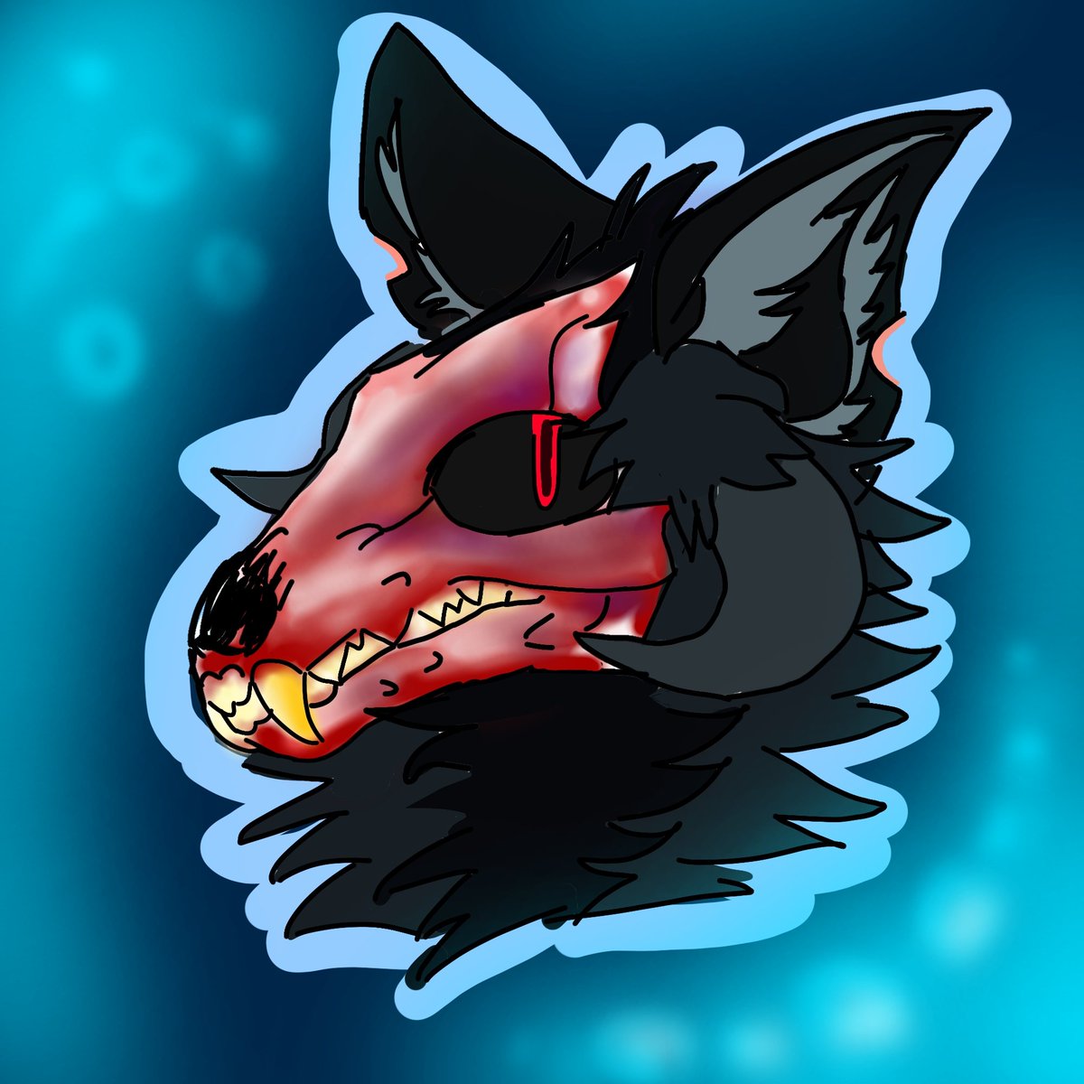 DavvusX's tweet photo. Drew with my fingers cus my tablet is fucked https://t.co/RI7Xr91Goc
