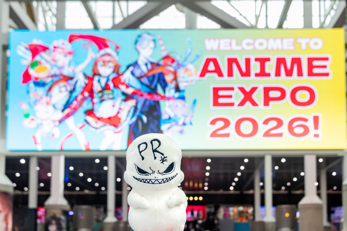 vermilion_PR's tweet photo. ━━━━━━━━━✈️
　AnimeExpo 2026
✈️━━━━━━━━━

アメリカで開催された、 #AX2026 の様子をご紹介🇺🇸
宣伝ケロちゃんもアニメエキスポを満喫💭

TVアニメ『#朱色の仮面』
2026年10月スタート！
読売テレビ・日本テレビ系全国ネット
土曜夕方5時30分枠にて放送📺 https://t.co/5LBF3LNuZa