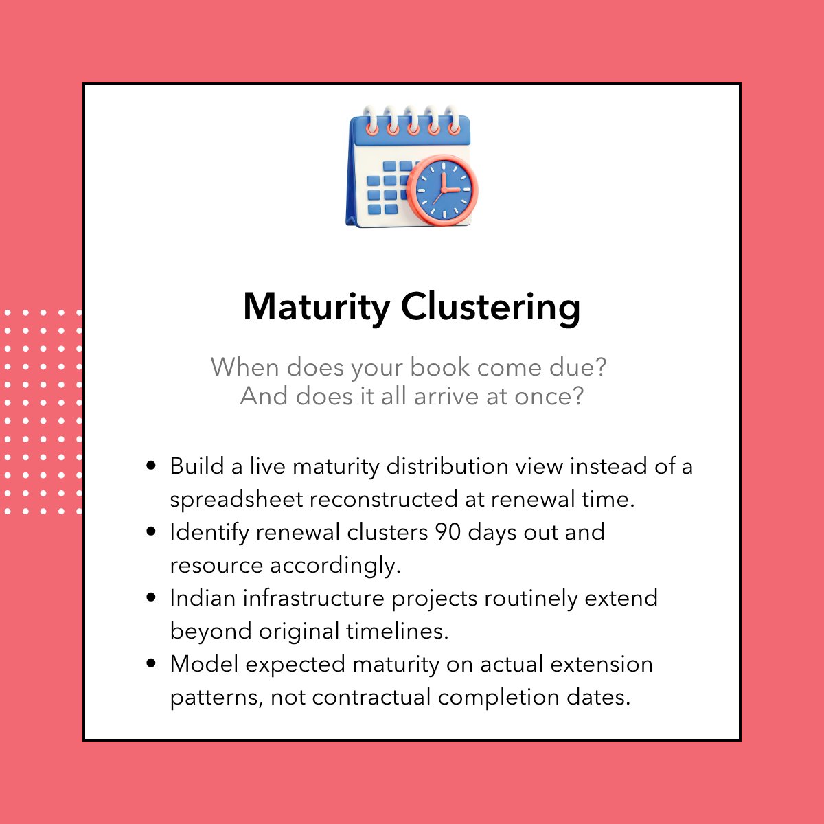 AxiTrust's tweet photo. We were asked what metrics matter most in insurance surety underwriting. The conversation split immediately between the individual bond and the book as a whole.

Individual bond decisions follow a reasonably well-understood framework: financial ratios, technical capacity, and indemnity quality. Most underwriters have a process for this.

Portfolio-level discipline is a different problem entirely.
In India, where surety loss history is still short and reinsurance capacity is actively being built, how you manage the book is what determines how it holds under stress. Not the individual bond decisions.

Seven portfolio-level metrics every Chief Underwriting Officer building an insurance surety book in India needs to be actively tracking.

#InsuranceSuretyBonds #Surety #IRDAI #axiTrust