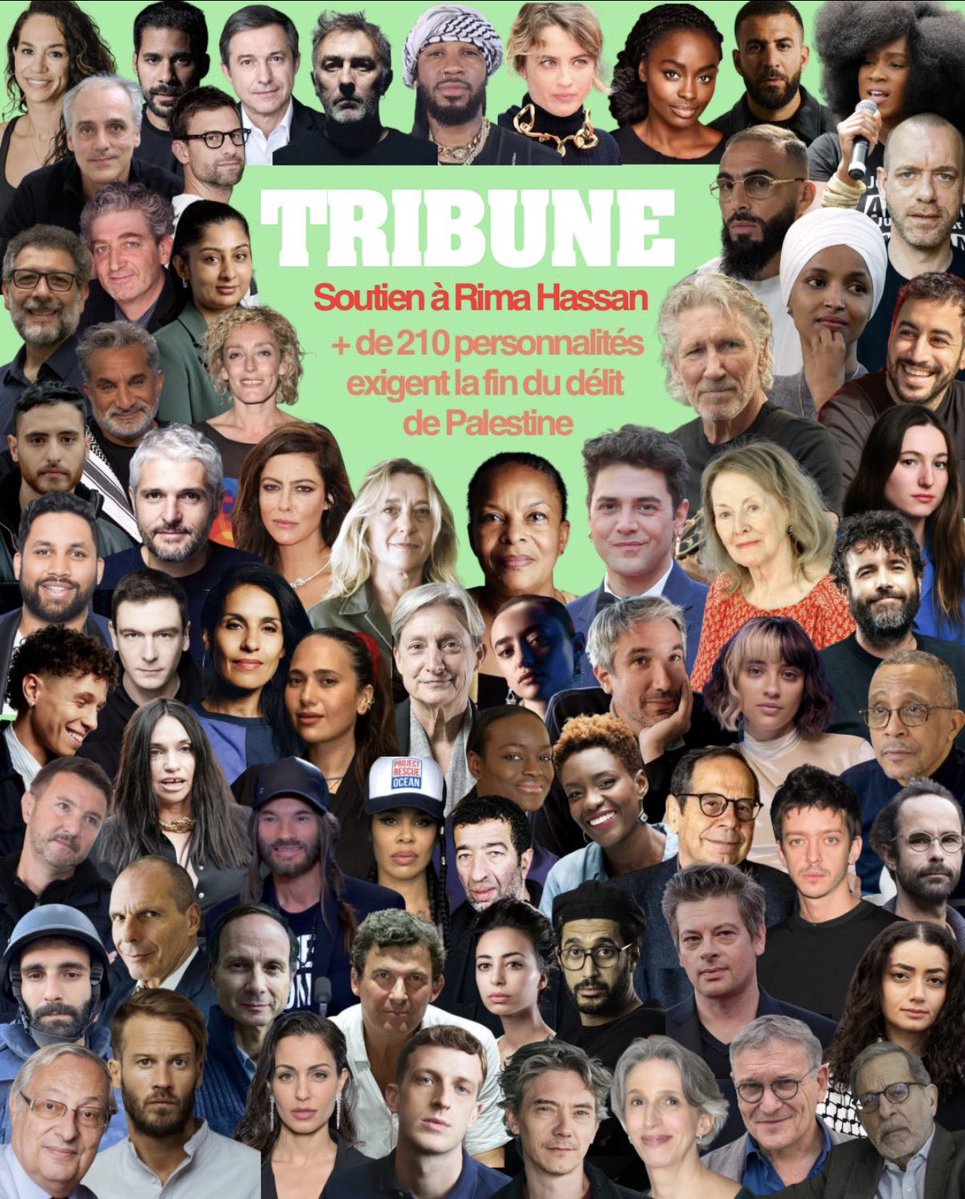 nous_vivrons's tweet photo. Est-ce que le fond du trou c’est bien quand une ancienne ministre de la Justice comme @ChTaubira co-signe une tribune avec entre autres antisémites la clique des Indigènes de la République de @HB__officiel, les humouro-fachos de @laRadioNova, le rappeur @Medinrecords, l’influenceuse Habibitch, le « journaliste » @gallaghereport, le chef d’@urgence_pal qui prône l’Intifada dans Paris ? Le tout pour faire pression sur la justice en appelant à un rassemblement devant le tribunal qui jugera @RimaHas pour apologie du terrorisme et non soutien à la Palestine. Juste pour savoir ce qui nous attend et si on doit s’attendre à pire.