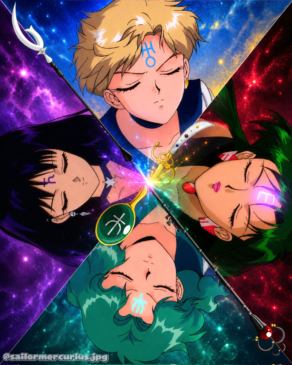 mercurius_jpg's tweet photo. "We are the soldiers of the outer solar system..."
💜💚🩷💙🖤✨️
#sailorchibimoon #sailoruranus #sailorneptune #sailorpluto #sailorsaturn https://t.co/QGwY4hcwxK