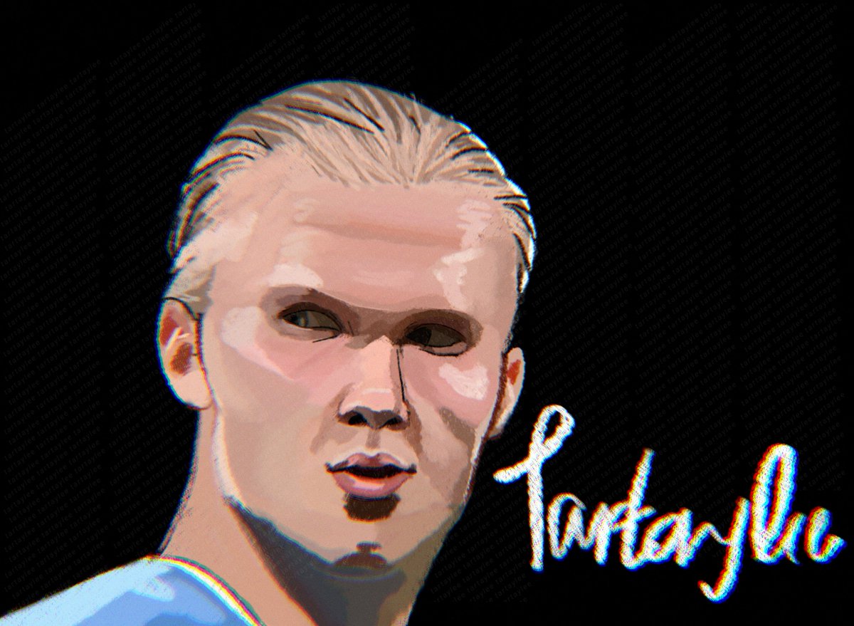 Tartaylee's tweet photo. Erling haaland #art #worldcup #erlinghaaland #FIFA #fanart https://t.co/xiNFYxeWrY
