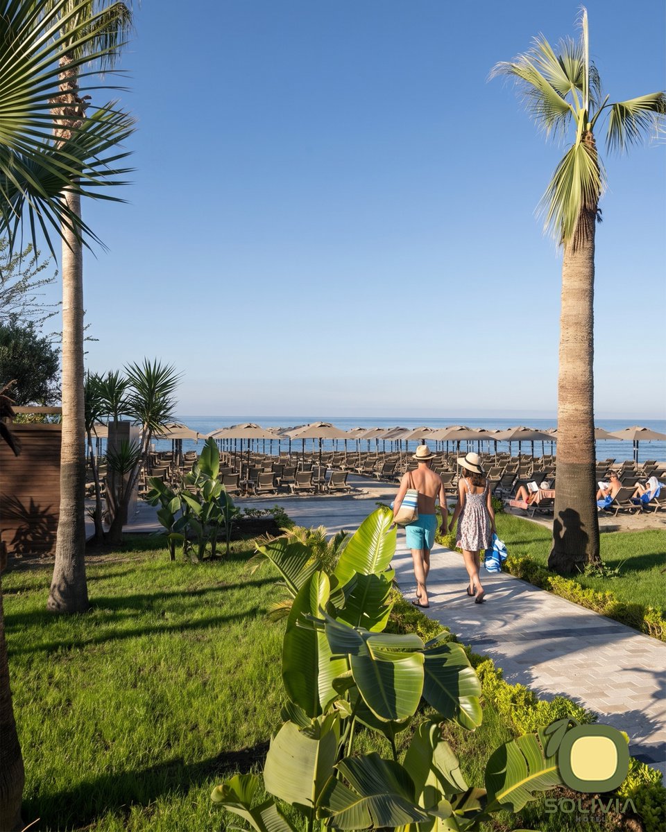 soliviahotel's tweet photo. Palmiyelerin gölgesinden Akdeniz’in ferah sularına uzanan kısa bir yürüyüşle, tatilinize keyifli başlangıç yapın.

Start your holiday on a pleasant note with a short walk from the shade of the palm trees to the refreshing waters of the Mediterranean.

 https://t.co/ZS3PJZY5UC https://t.co/LSk05e4lqQ