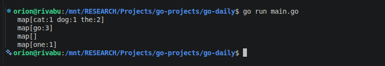 carrotdev_'s tweet photo. TIL: maps need make(). A nil map reads fine (zeros) but PANICS on write. Once made,counts[word]++ just works — missing keys read as 0
#GoLang https://t.co/PIBePJbpZN