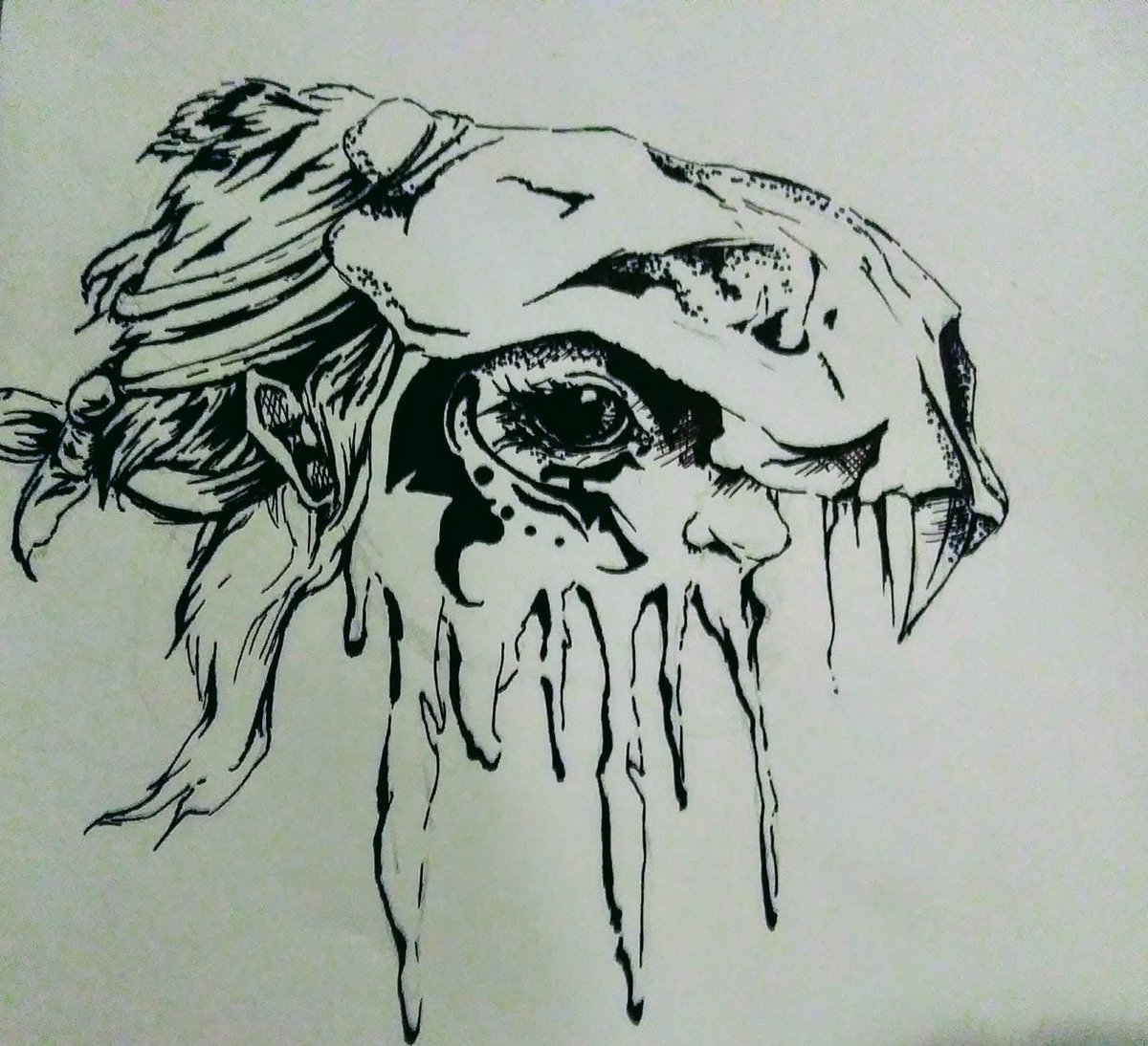 JaredmArtwork's tweet photo. Warrior #art #artist #sharpie #warrior https://t.co/KGJ4grgLJM