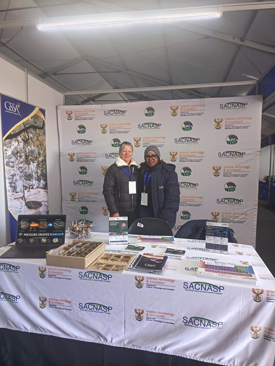 GeologicalSocSA's tweet photo. The GSSA was proud to join the SACNASP at the National Science Month Launch held at the Sebokeng VUT campus.

It was a day filled with inspiring talks, thought-provoking debates, and meaningful engagement with scholars, students, and fellow scientific organisations #GSSA https://t.co/2igwjnLsJJ