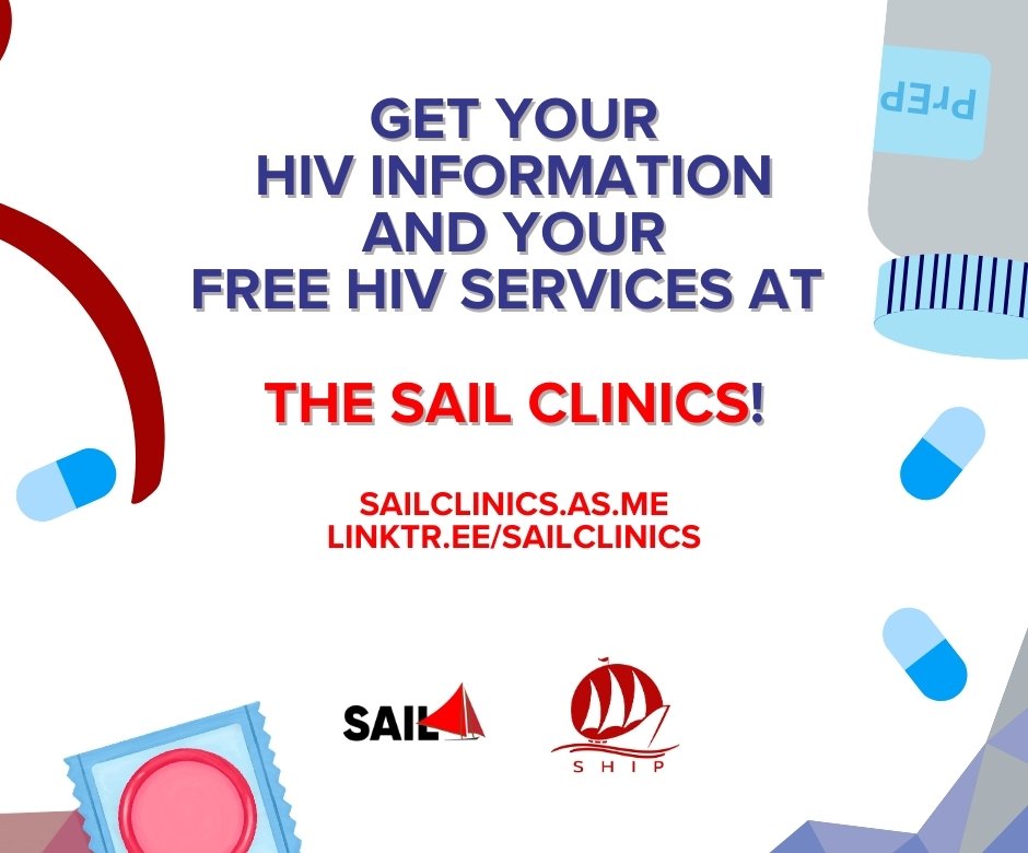 SailClinics's tweet photo. #DYK? Did you know na laging may HIV testing na kailangan pag kukuha tayo ng gamot na #PrEP para sa HIV prevention? ππ‘οΈ
Get testing and PrEP free with the SAIL Clinics and #SAILTelePrEP and #SAILTelePrEPCebu!
See you at SAIL! β΅οΈ
#TogetherWeSAIL
https://t.co/FE8O0IovBm https://t.co/524RHsu3Bm