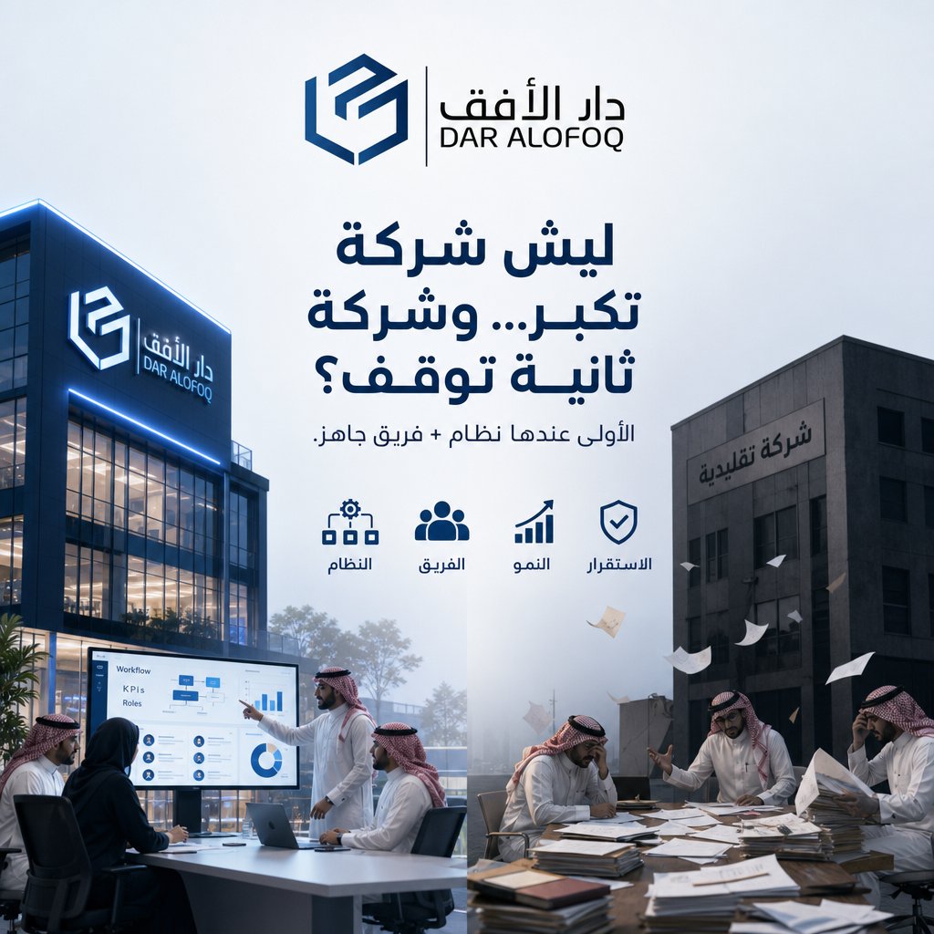 DOFOQKSA's tweet photo. النمو يحتاج نظام… مو مجهود إضافي.   إذا ما كان عندك تشغيل واضح، أدوار محددة، وفريق يعرف وش يسوي… النمو يتوقف مهما كانت الفكرة قوية.
النظام يصنع الاستقرار… والفريق يصنع النمو.
وهذا بالضبط اللي يوفره الإسناد في #الموارد_البشرية  . https://t.co/cDG5Mai7CT