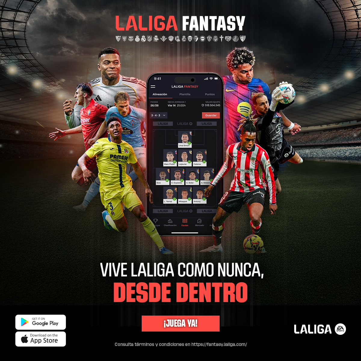 LaLiga's tweet photo. ¡VUELVE @LaLigaFantasy!

¡Prepara YA tu equipo para la nueva temporada de #LALIGAEASPORTS!

📲 ¡Descarga ya la app y comienza a crear tu equipo!
