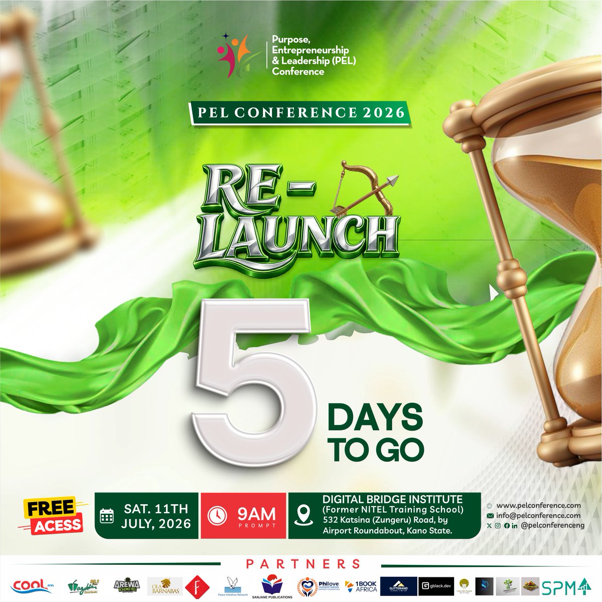 Pelconference's tweet photo. Every relaunch begins with the courage to believe that your best days are still ahead.

Join us at PEL Conference 2026 as we explore the theme RE-LAUNCH'

The countdown is on. 5 days to go! https://t.co/dDDc7Atwp8