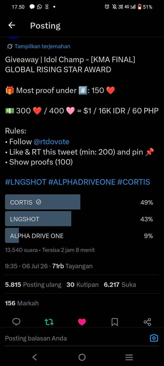 nddazd's tweet photo. @rtdovote for #CORTIS https://t.co/4xbWGsr060