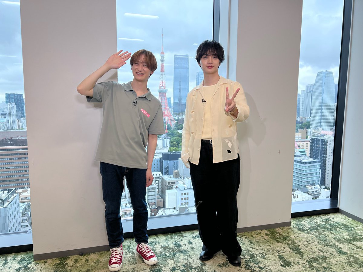 asadesu0600's tweet photo. 7月7日(火)①
▽#宮田俊哉(Kis-My-Ft2)
福岡・佐賀の火曜日は、#みやっちの日💜
新ドラマ #マイフィクション 放送を記念して
主演の #玉森裕太 さんと対談✨
ふたりの七夕🎋のお願い事とは？
朝6時25分頃放送🫡
#アサデス
#キスマイ https://t.co/YHCAZOrqgj