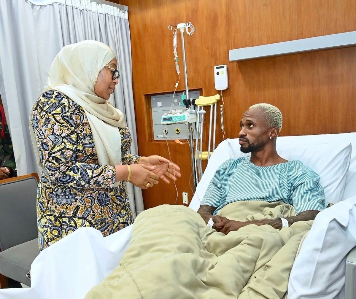 MickyJnr__'s tweet photo. 🇹🇿 Tanzania President Samia Suluhu Hassan paid a heartfelt visit to Yanga star Pacôme Zouzoua, who suffered a terrible injury in the final league game of the season against JKT Tanzania.

She took time to personally console the player and wished him a swift and full recovery, showing strong support for the athlete during a difficult moment.

Not every day you see a sitting President showing this level of care for football in Tanzania. 👏

#AfricanFootball #Tanzania