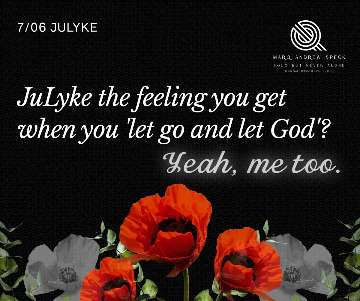 nightcrier's tweet photo. 7/06 JuLyke: JuLyke the feeling you get when you 'let go and let God'? Yeah, me too. https://t.co/9RO7mZ78by