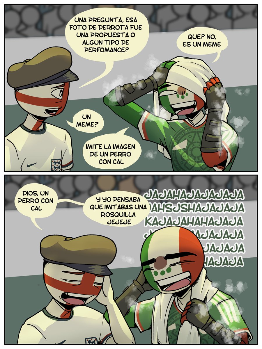torakasshu's tweet photo. A pesar de la derrota no quedamos en malos términos... #countryhumanslatam #countryhumans #mundialdefútbol2026 https://t.co/bw4d4Tqqd3