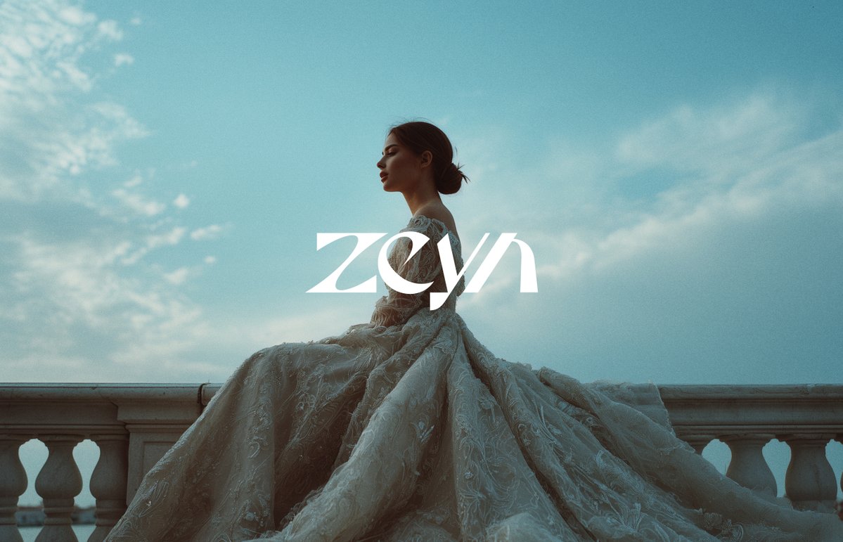 sefacankivilcim's tweet photo. The brand identity design I created for a boutique wedding dress atelier in Istanbul, named Zeyn. This identity consists of a calligraphic wordmark and a design that is almost monochromatic.

- Zeyn Bridal Boutique Branding https://t.co/unco3iOvxG
