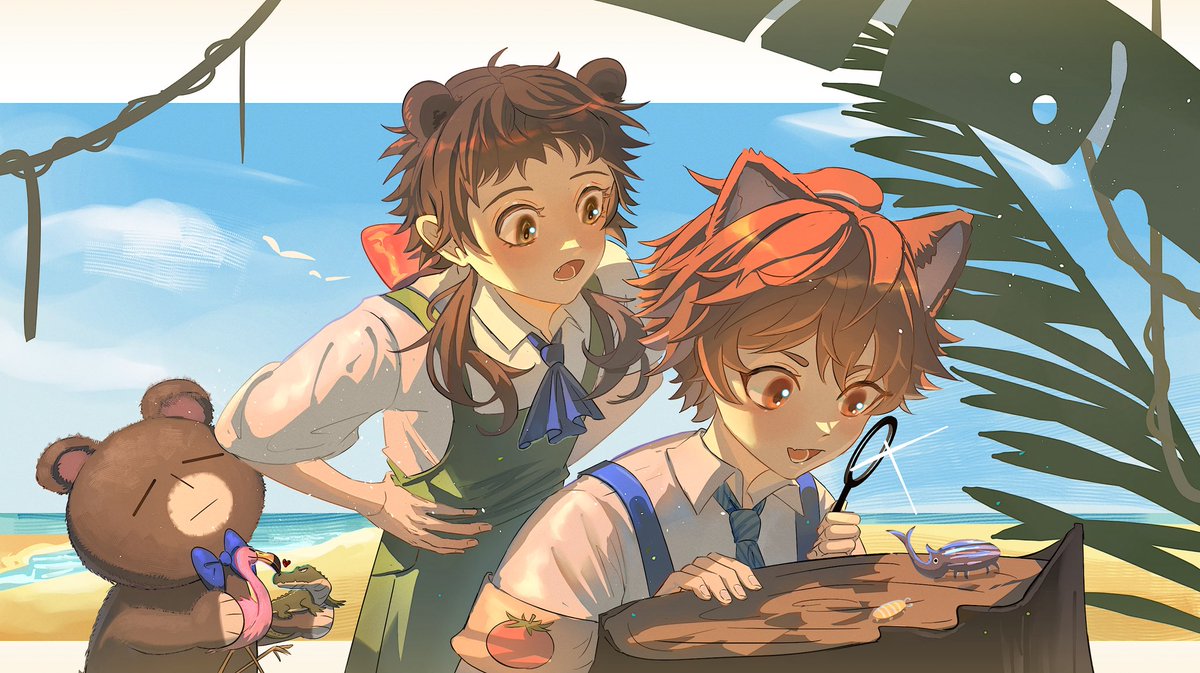 chocoleet_01's tweet photo. My attack for @/banhgau2 on #artfight 

Oc:
Bánh Đa (c) banhgau2 (af)
Gous (c) me
Con Gấu (c) me https://t.co/on3wHgih2H