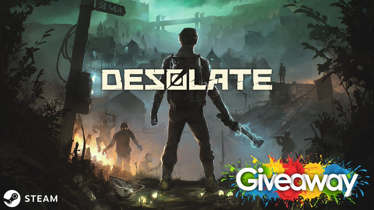 SteamGamesPC's tweet photo. 🎉STEAM GIVEAWAY🎉

We are giving away one copy of "DESOLATE" on Steam. Just do the following:

✅Follow @SteamGamesPC @4KDigitalArt @PlayStationGN @Deluxe2D @blizbling
❤️Like &amp;🔁RT this Tweet
👥Tag a companion

🗓️Ends 7/7/26⏰/🏆1 Winner!
📩DM me to sponsor a giveaway like this! https://t.co/Ev8REjkpvI