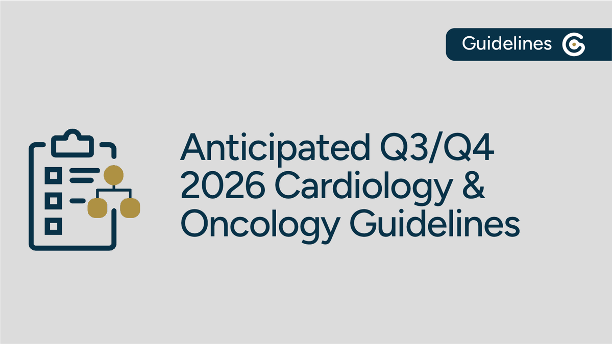 GuidelineCent's tweet photo. Rundown of #oncology and #cardiology guidelines and clinical guidance anticipated to be released between now and the end of 2026. https://t.co/ejpw4Q52As https://t.co/rg5eHAahAg
